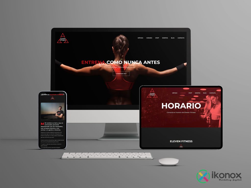 Creación de página web realizada por Ikonox Marketing Digital